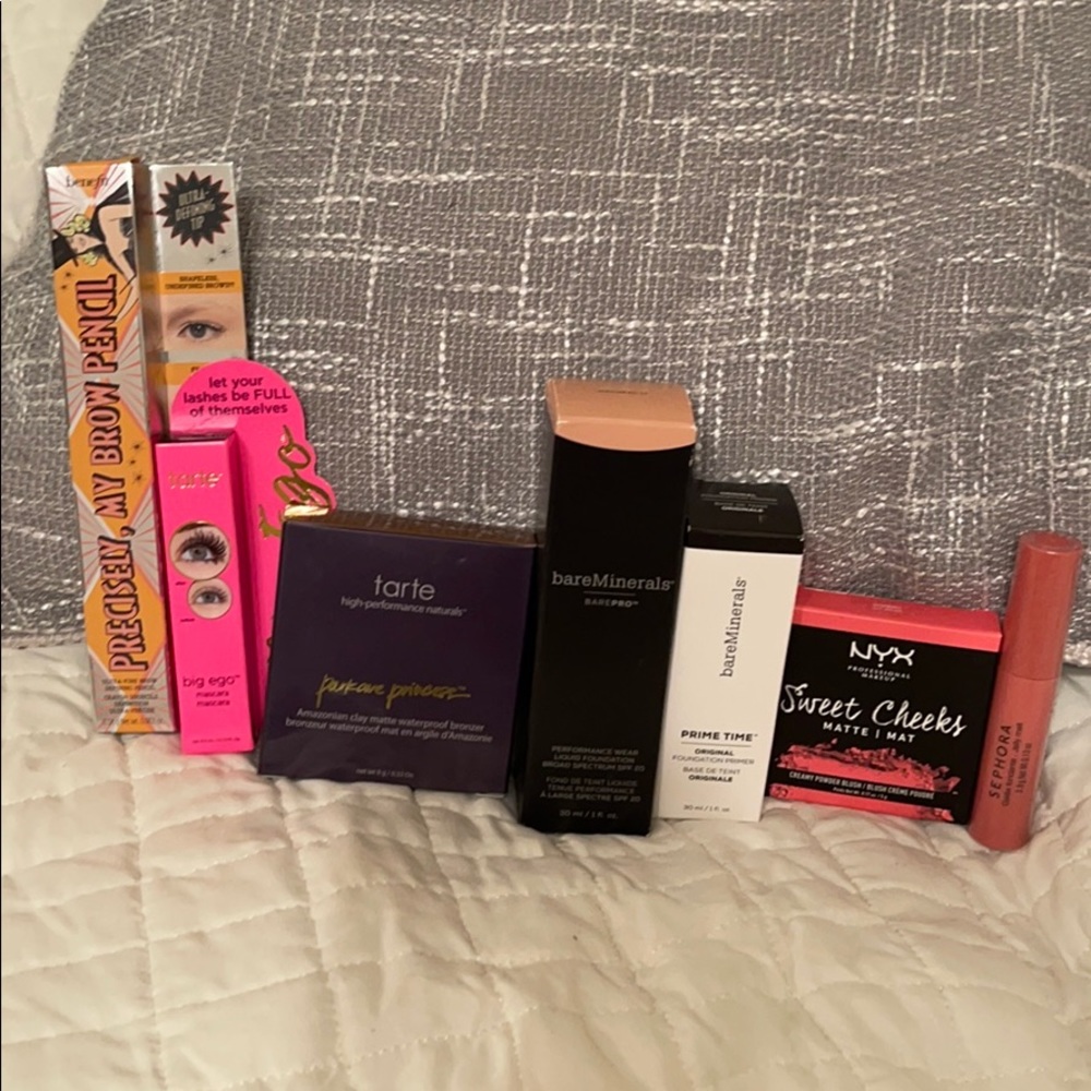 Makeup bareMinerals, Tarte, Benefit, NYX, Sephora